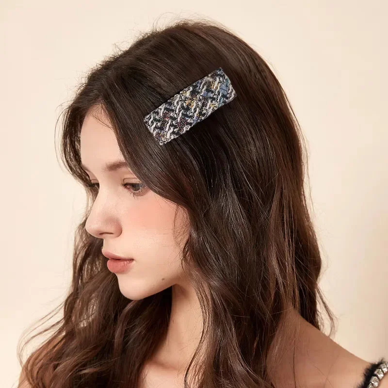 

4pc Fashion Advanced Classic Style Knitting BB Hair Side Clips Hairpin for Girls Women Vintage Hair Accessories Ornament