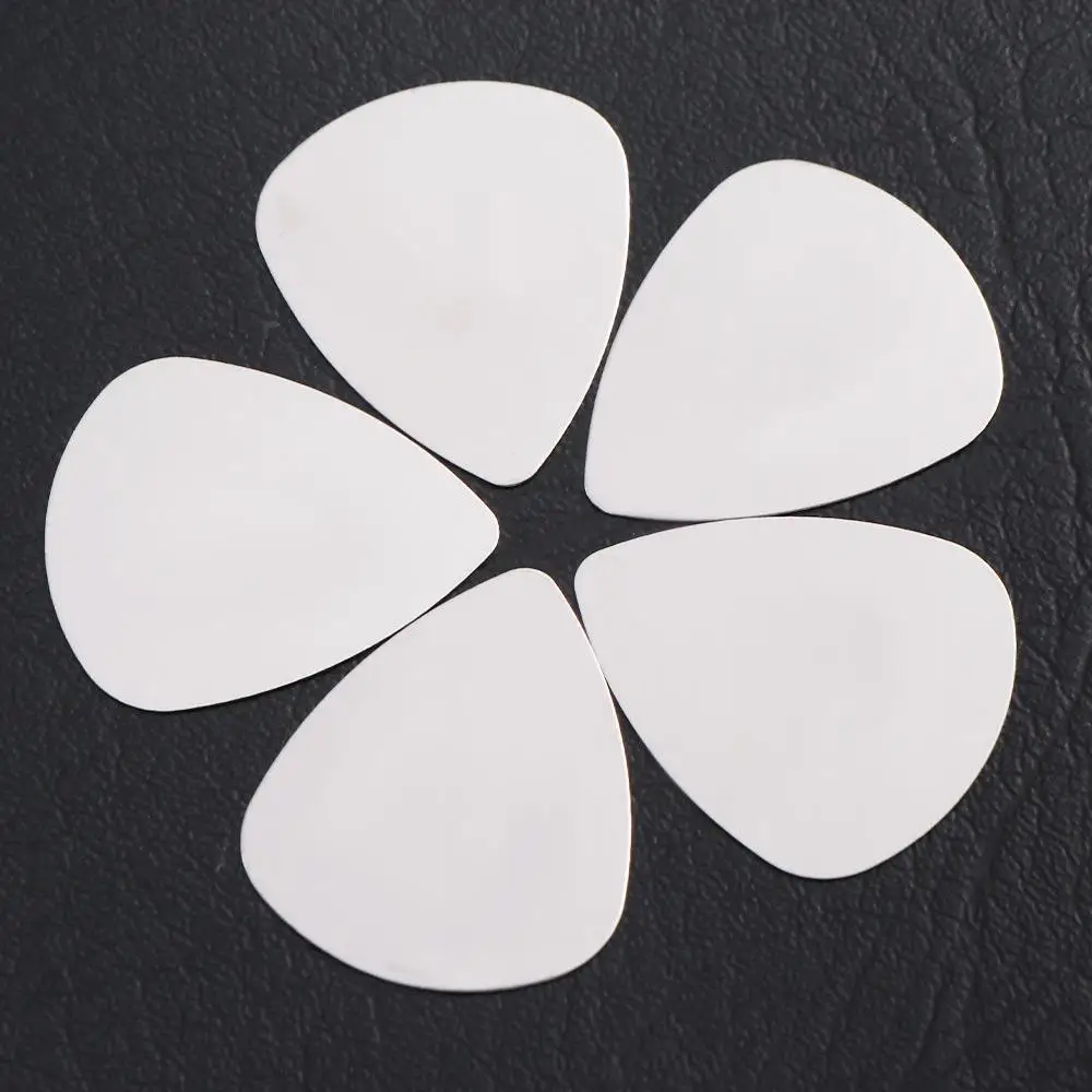 10PCS 0.3mm Stainless Steel Guitar Picks Triangle Gestures Metal Guitar Plectrum Adhesive Mediator Finger Shrapnel Bass Guitar