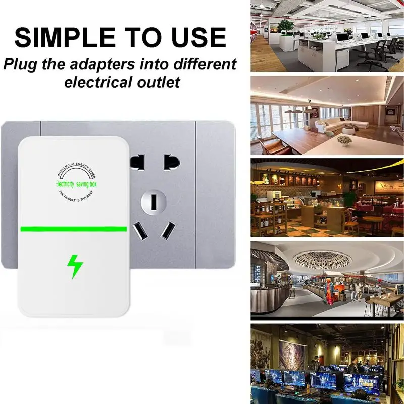 Power Save Electric Energy Saver Household Electricity Saving Box EU/US/UK/AU Plug Household Appliances Stable and Energy-saving