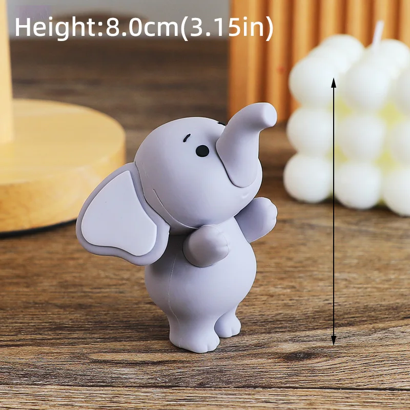 Niedlicher Baby-Elefant-Kuchenaufsatz für den 1. und 2. Geburtstag, Junge, Mädchen, Geschlechtsoffenbarung, Babyparty, Kinderparty, Feier-Deko-Set – Detail 12