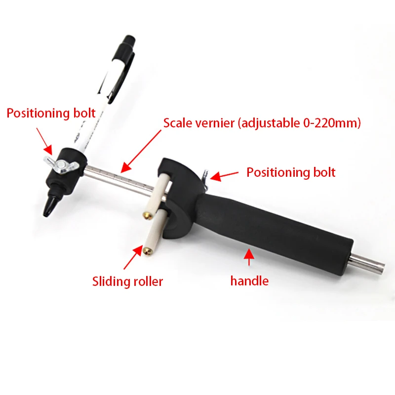 Parallel Automatic Wheel Eyebrow Scriber Dent Tool Comes With Its Own Scale Sheet Metal Repair