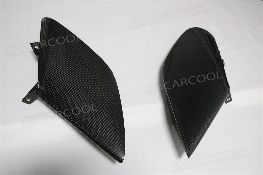 2PCS Dry Carbon Fiber Car Side Bumper Splitters Flaps Apron Canards Case Car Accessories For Ferrari 488 2015-2018 FRP