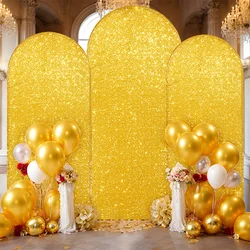 1pc Gold Sequin Arch Cover, Wedding Scene Props, Birthday Party Photography Background Cloth ,Wedding Arch Backdrop Cover