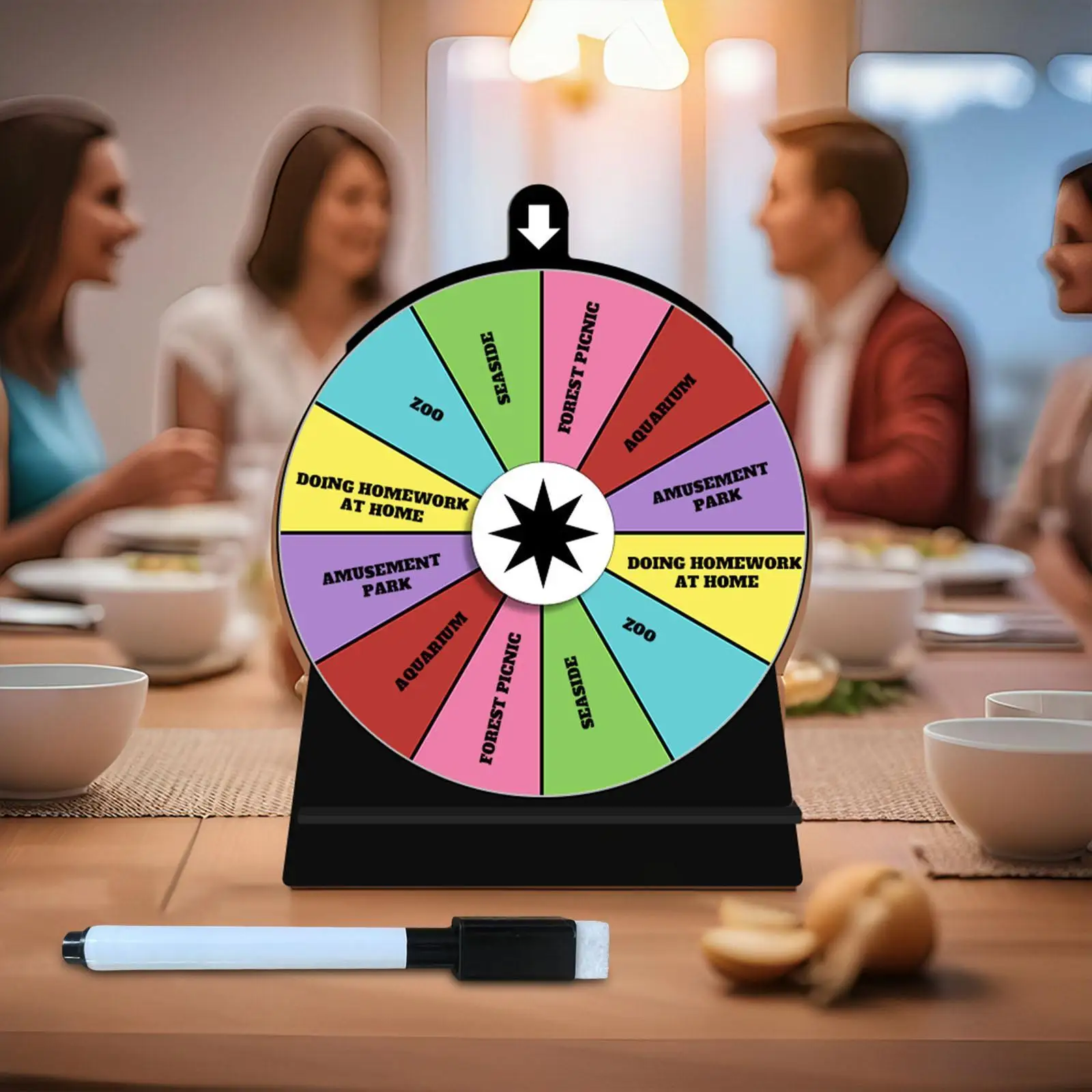 Rotating Wheel 15cm Diameter Fortune Wheel Roulette Wheel for Restaurant Pub