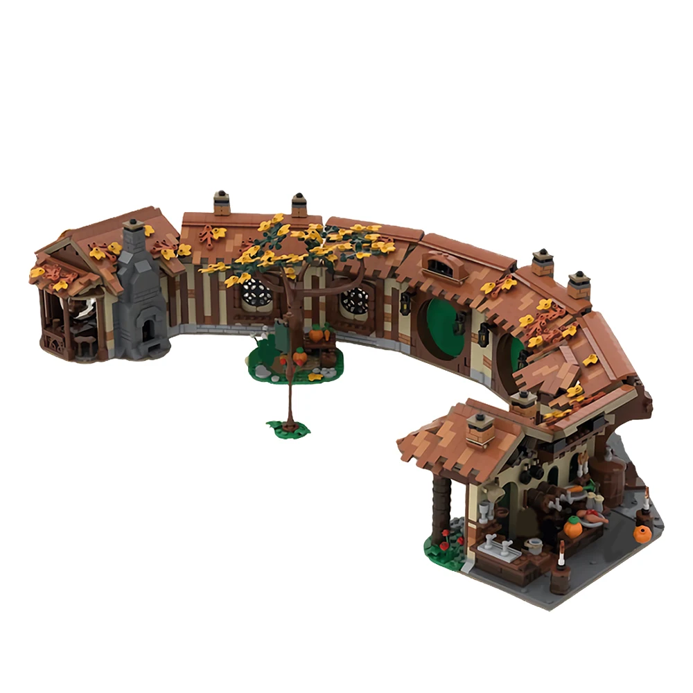 Gobricks MOC The White Council Building Blocks Model Movie The Ringss The Green Dragon Inn Bricks LOTRs Black Gate Toy Kids Gift