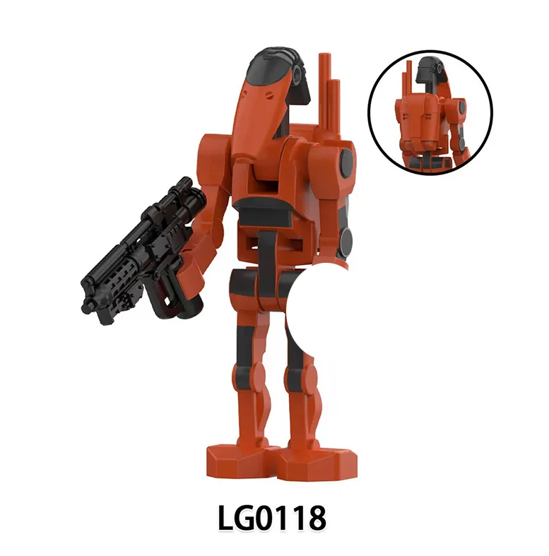LG0115-LG0122 Baustein-Krieger-Modell Bausatz Actionfiguren Pilot Kompatibel mit Kommandodroide Modell-Bausteine Set Geschenke Spielzeug