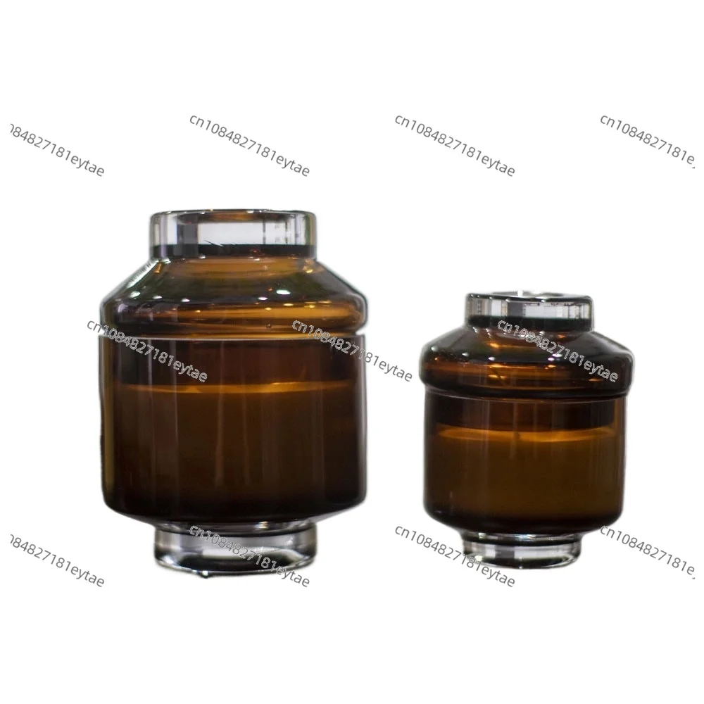 Modern Minimalist Brown Glass Scented Candle Decor  Diffuser for Showroom Hotel Villa Bathroom