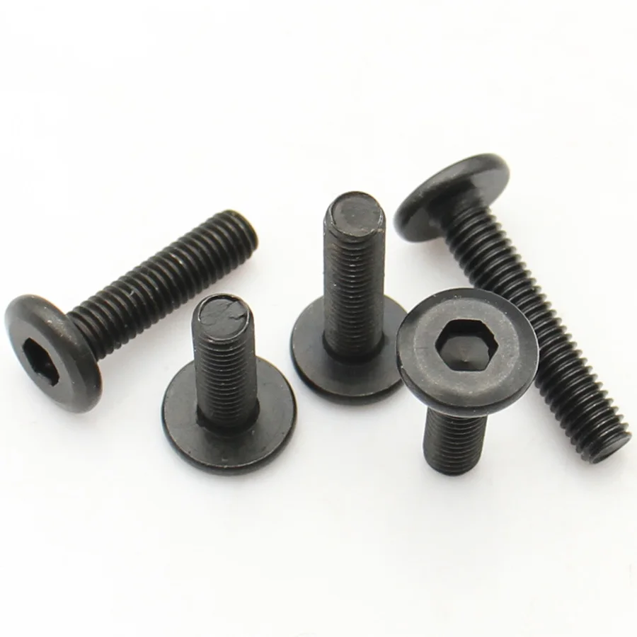5-20pcs Carbon Steel Hex Socket Flat Head Screws with Chamfered Edge Machine Screw for Flush Mounting M4 M5 M6 M8