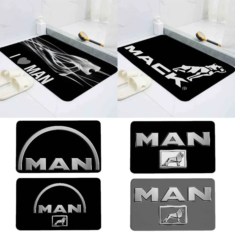 

Коврик для пола M-Man-T-Truck с принтом, фланелевой дверной коврик, подходит для ванной комнаты, кухни, входа, домашнего декора, напольный коврик
