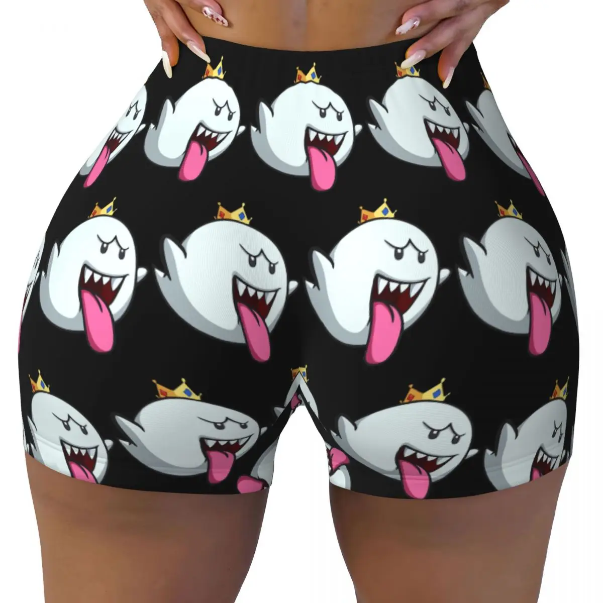 

Пользовательские шорты для йоги King Boo, женские шорты для тренировок в тренажерном зале, спортивные шорты для волейбола и байкера