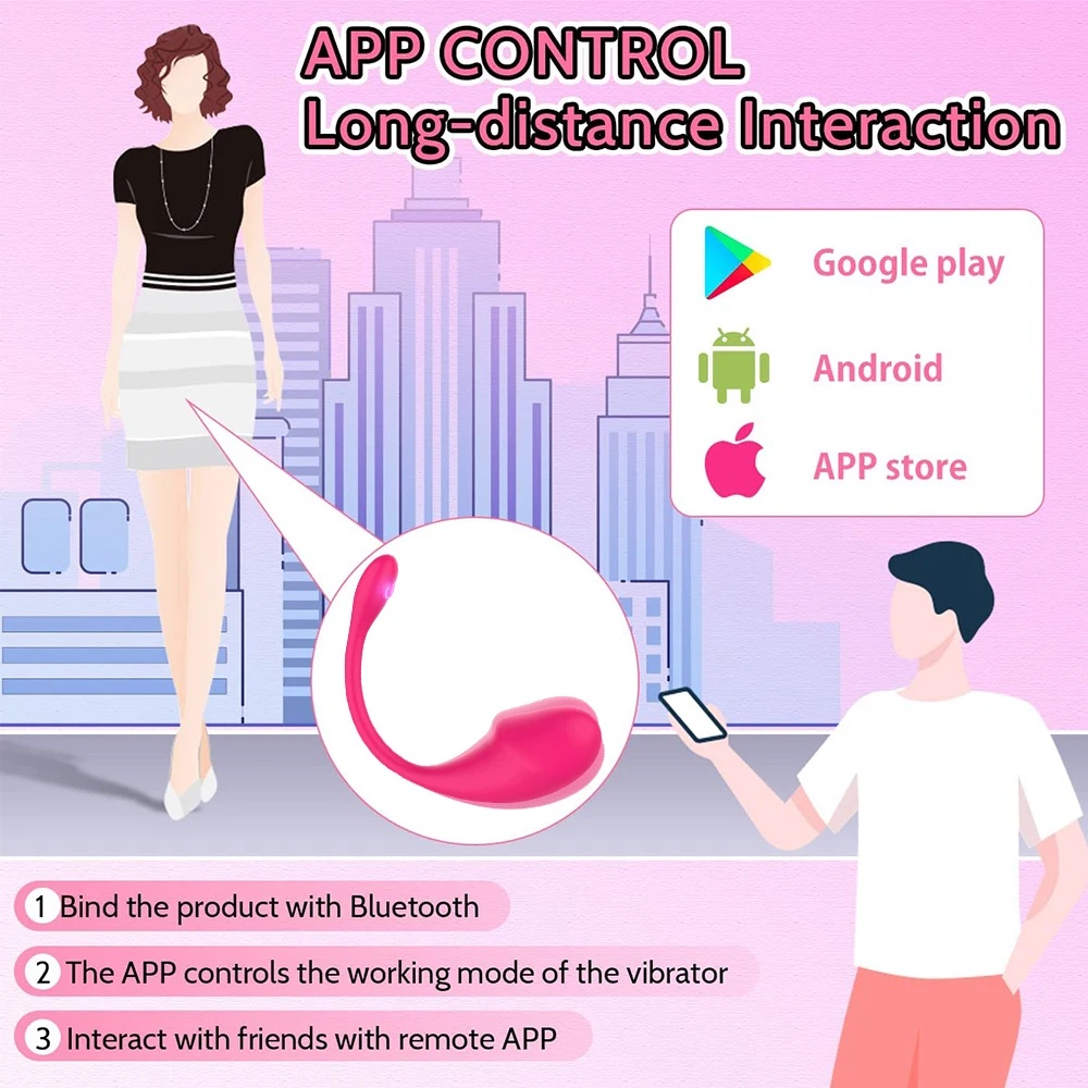 G-Spot Vibrator APP Wireless Control For Women Remote Control Panties Wearable Vibrating Egg Massager Dildos Sex Toys for Adults