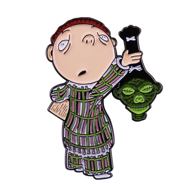 

Эмалированная брошь Timmy с суженной головой, подарок, брошь Тим берт0н на Хэллоуин, Рождество, кошмар, изысканные страшные подарки