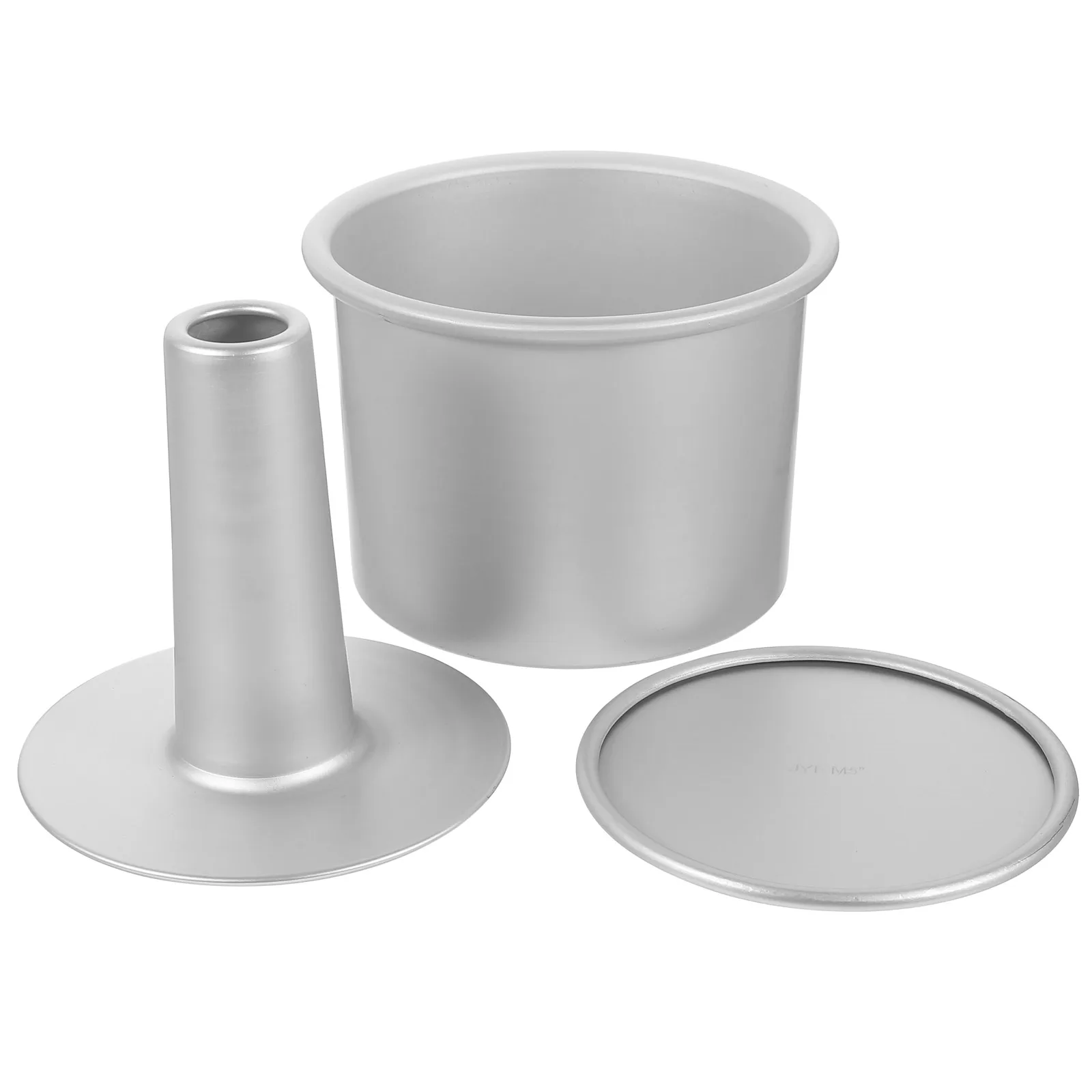 

1 комплект полой формы для торта, 4 дюйма, съемное дно, серебряный противень из алюминиевого сплава, круглая форма для свадьбы, антипригарные металлические формы для торта