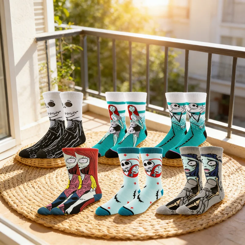 

Повседневные носки Potdemiel с героями мультфильмов аниме, унисекс, хип-хоп, уличная мода, новинка, забавные носки для экипажа