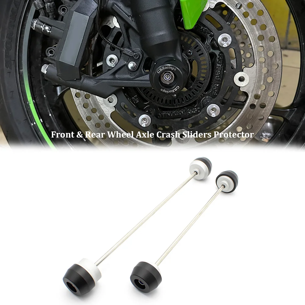 

For KAWASAKI ZX-6R ZX6R Performance 2019-2021 Motorcycle Wheel Protector Front Rear Axle Fork Crash Slider