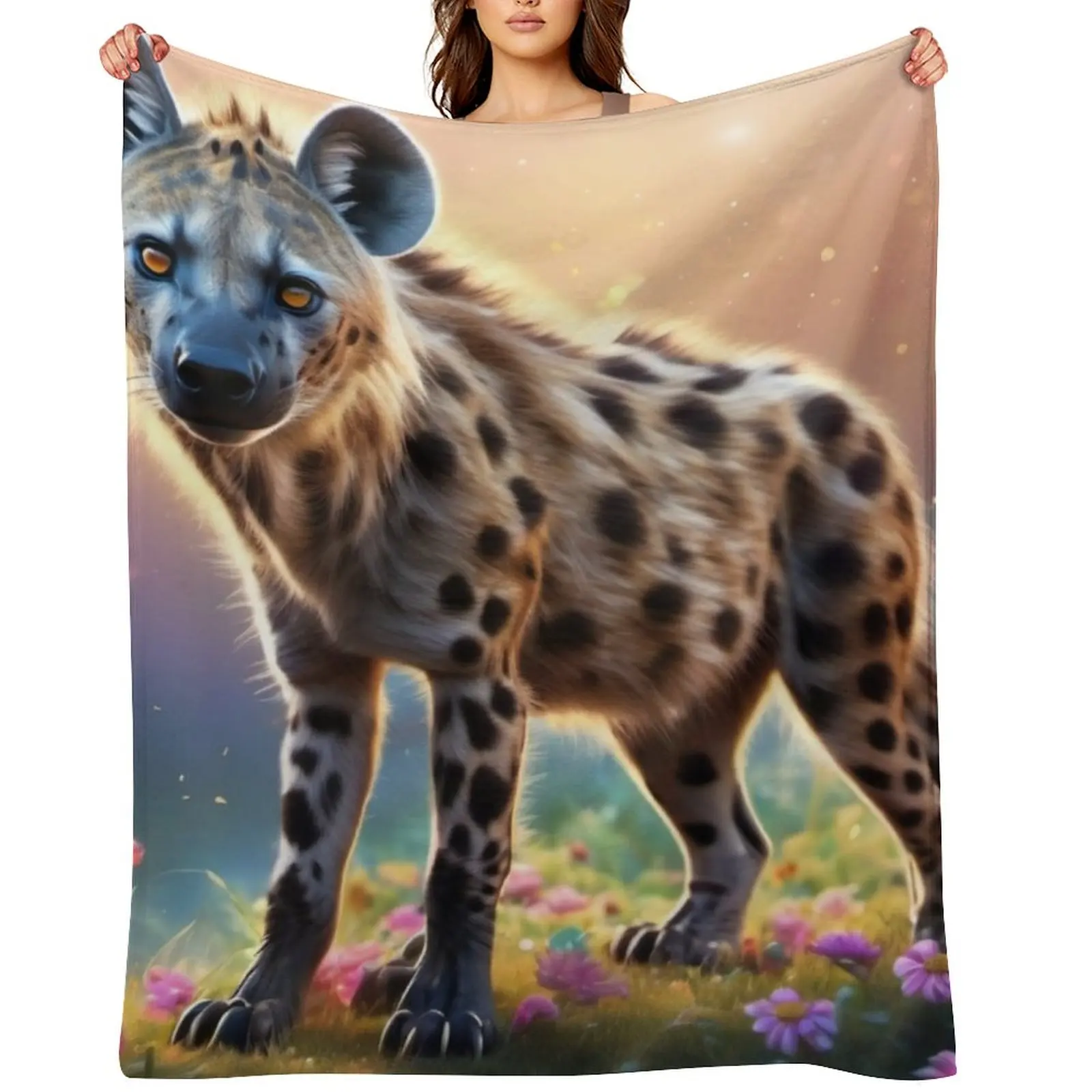 

hyena Throw Blanket Flannels Vintage Extra Large Throw Polar Blankets