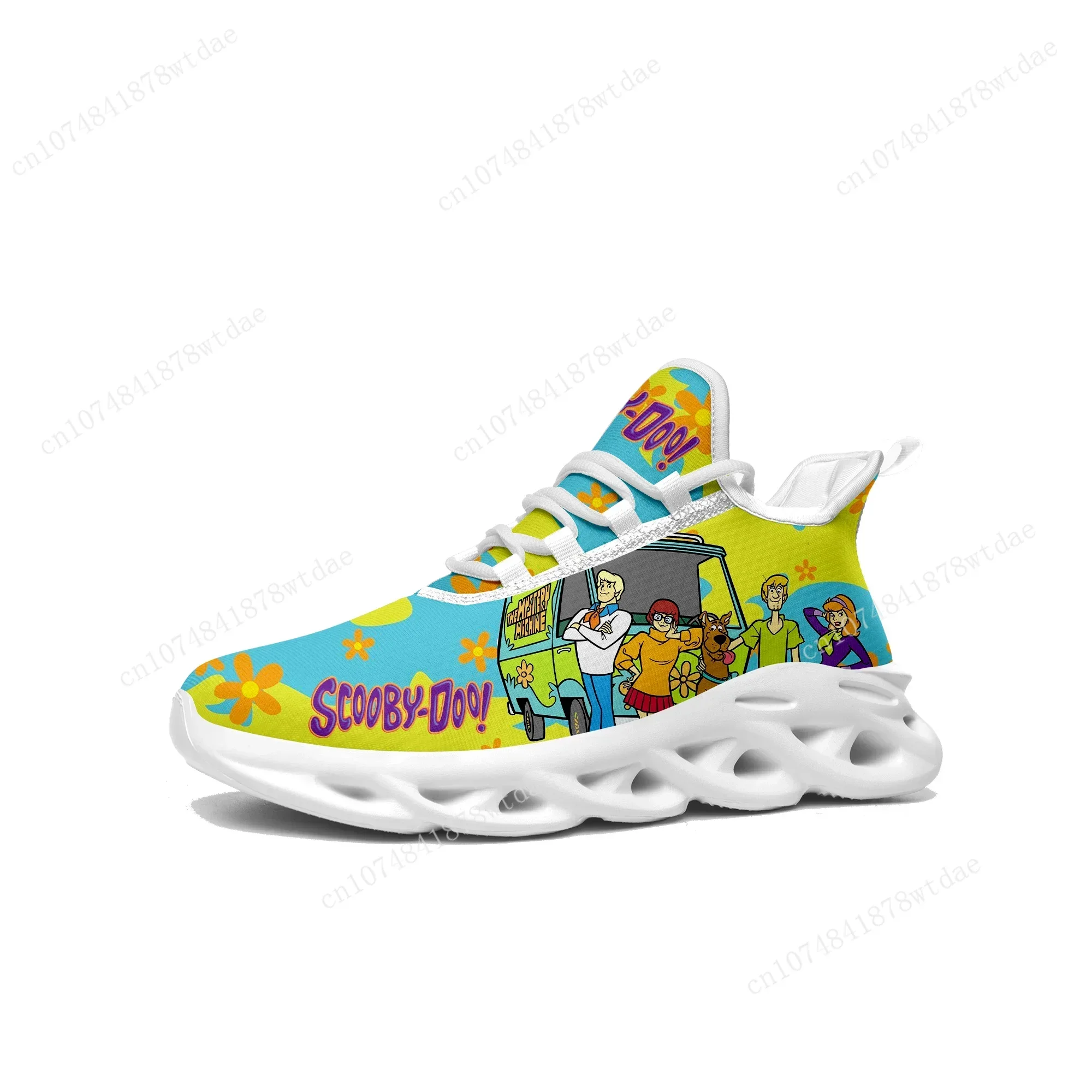 Cheech And Chong With S-Scoobys Smoke Flats Sneakers Mens Womens Teenager Sports Running Shoes Custom Lace Up Mesh Footwear