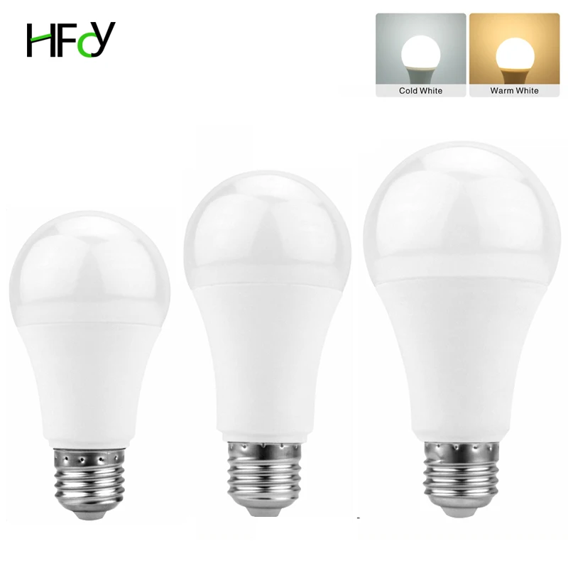 

LED Bulb E27 12W 9W 7W Lampada LED Light AC 220V Bombilla Spotlight Lighting Cold/Warm White Lamp Three color light For Room