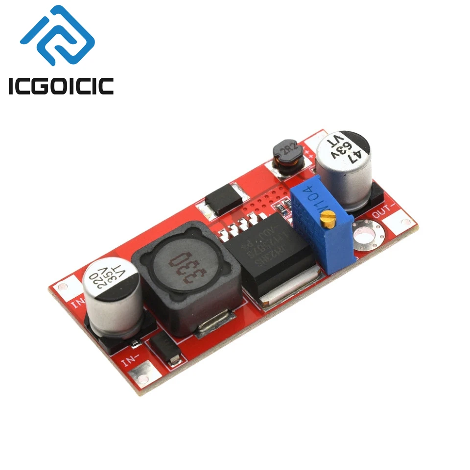 1-10PCS LM2587 DC-DC Boost Converter Module – Entrada 4-34V, Saída Ajustável 5-40V, 3A Contínua, para 12V a 24V/36V Step-Up