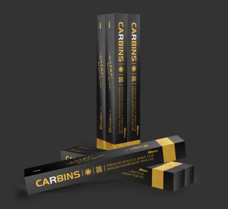 Folia samochodowa Carbins, hit sprzedaży, matowa, laserowa, diamentowa, czarna, PVC, bez pęcherzyków, do zmiany koloru karoserii, folia dekoracyjna.