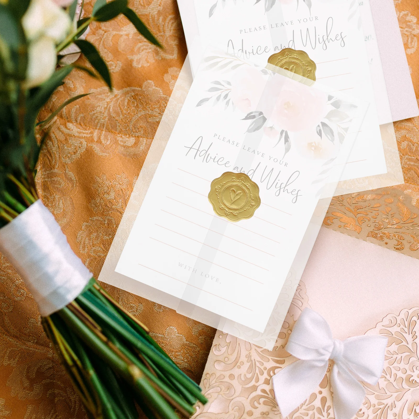 

Invitation Card Wedding Wraps for Invitations Clear Sleeves Blank Envelope Stickers