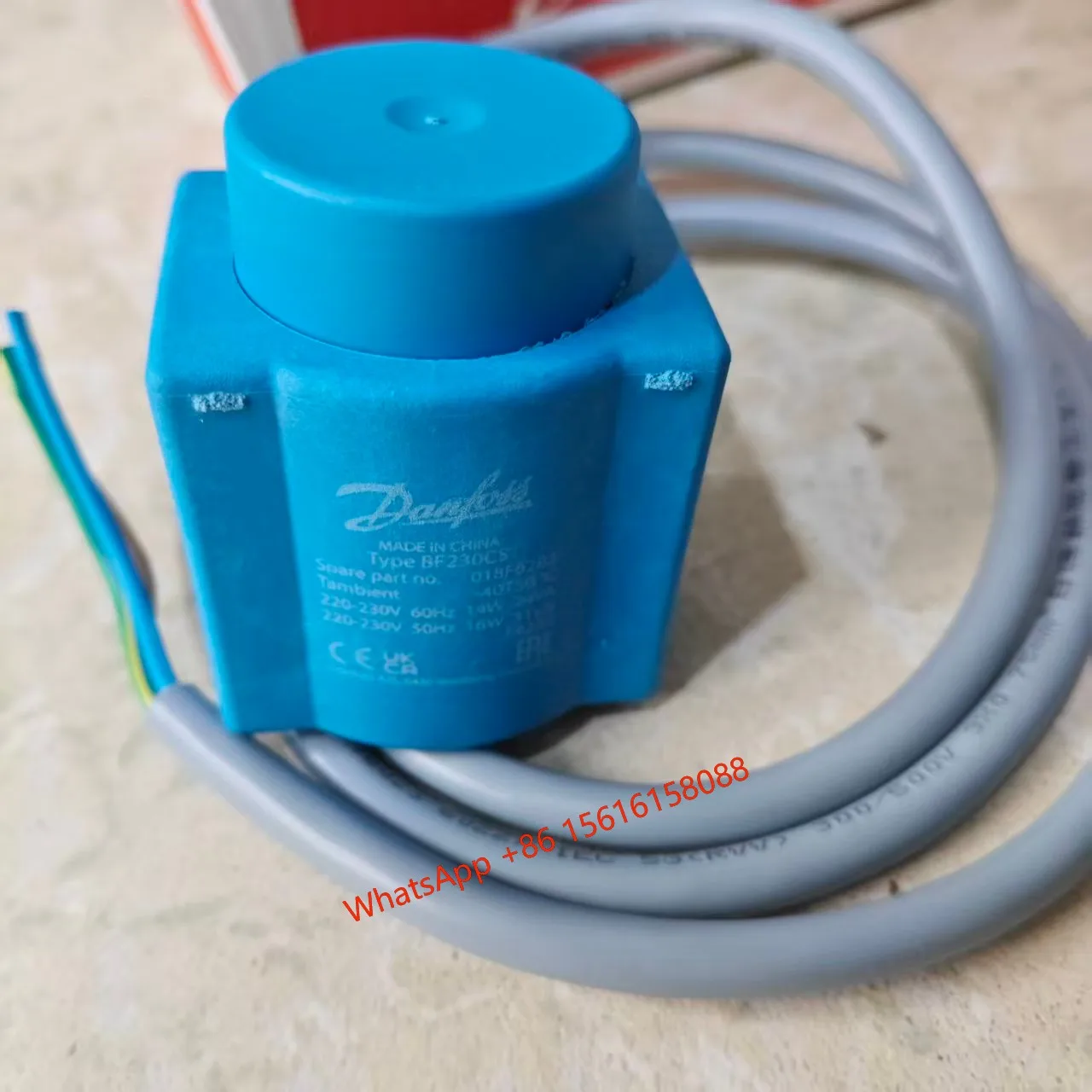 Adequado para bobina de válvula solenóide Danfoss EVR 018F6282