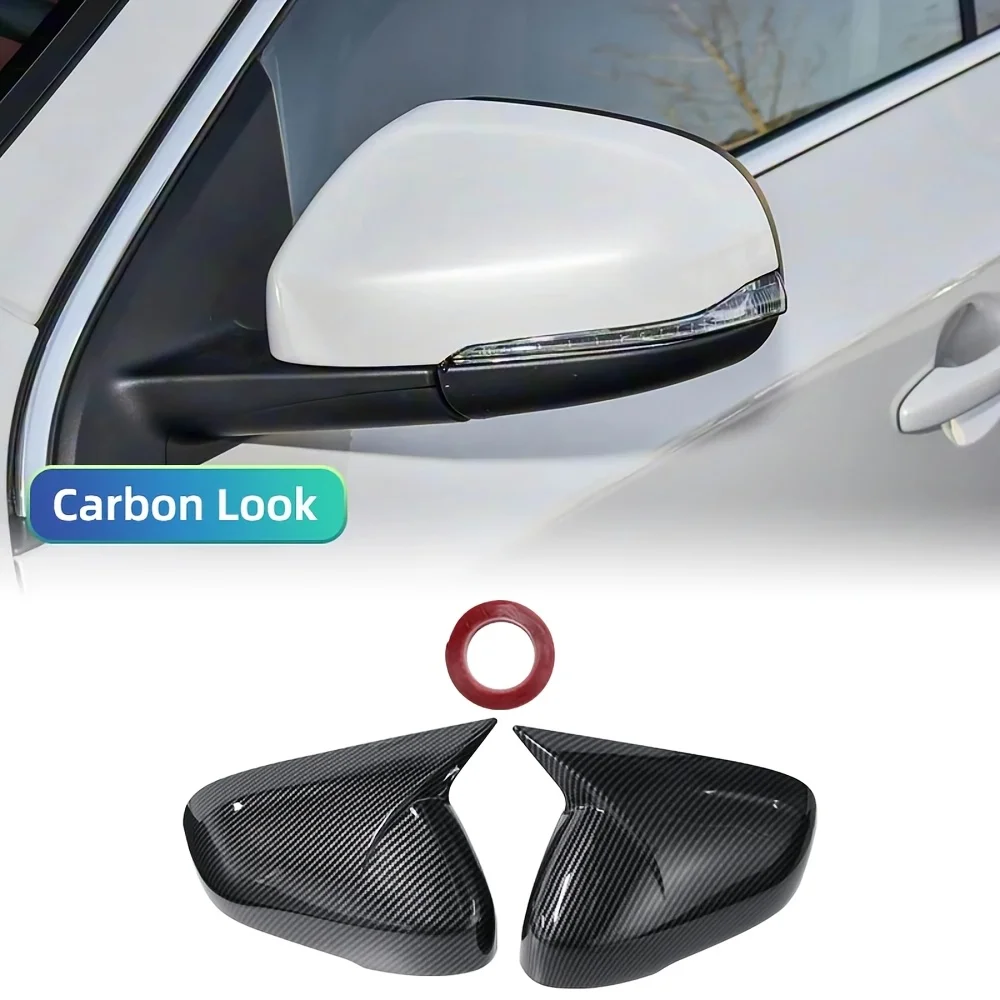 Paar Seitenspiegelabdeckungen, Zusatzflügelkappen für Volvo V40 V60 S60 2011-2019, Außenspiegel-Zierleisten Zubehör – Detail 5