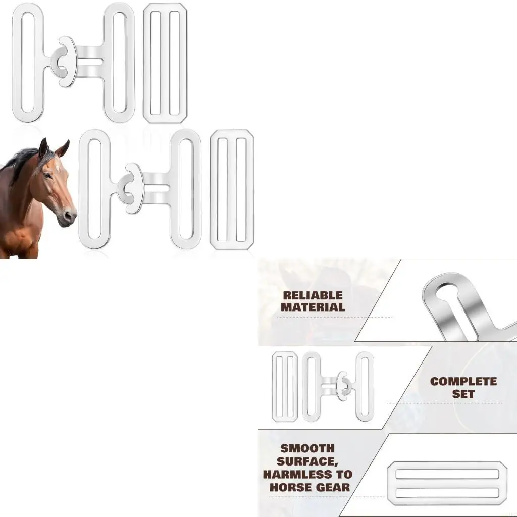  Snaps Set for Horse Blankets Preventing Slippage in Active Riding Competitions