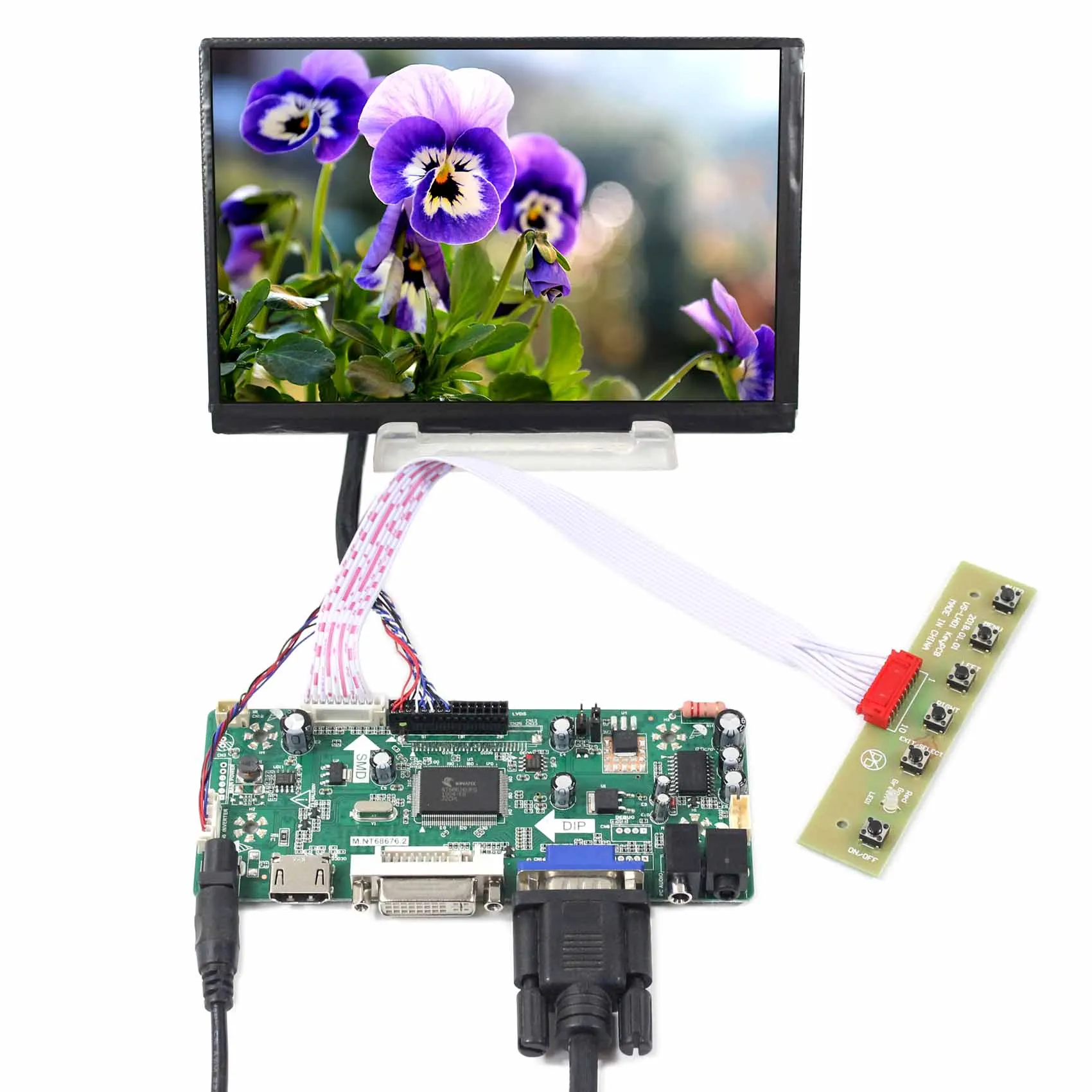 7inch N070ICG 1280X800 LVDS LCD Screen with HD MI DVI VGA LCD Controller Board