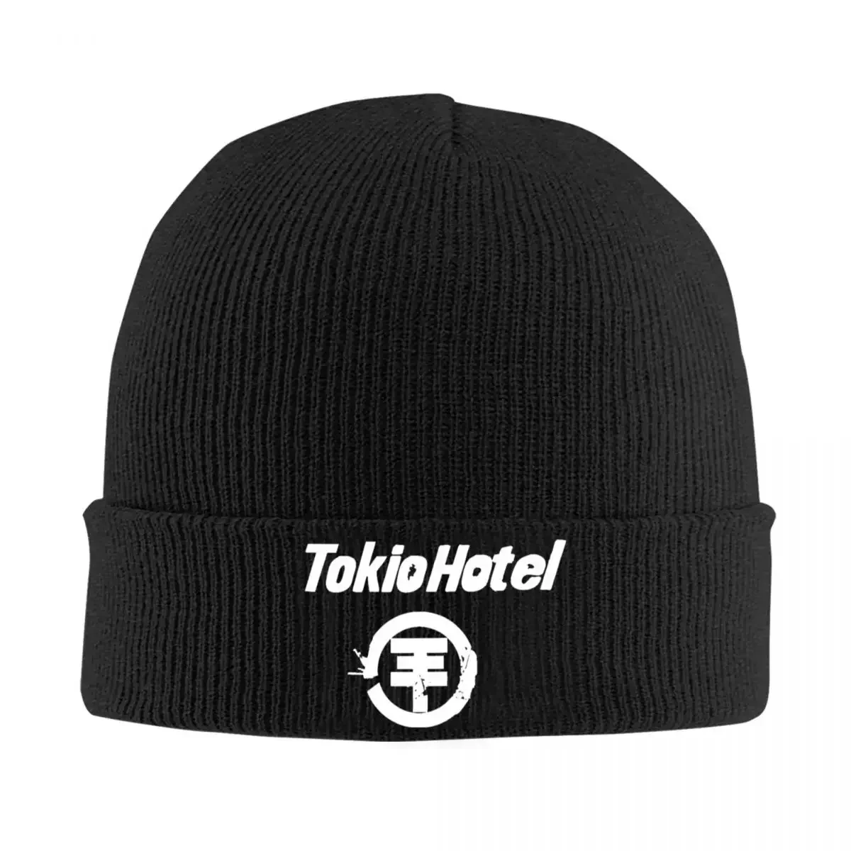 Tokio Hotel Logo Rock Hats Autumn Winter Beanie Warm Band German Pop Cap Unisex Bonnet