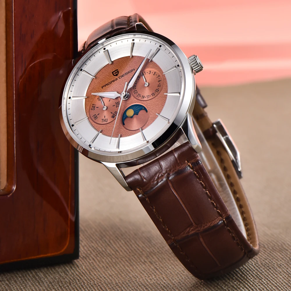 パガーニデザイン 1795 高級クォーツ腕時計 メンズ ブランド カレンダー 曜日表示 夜光 防水 スポーツ ファッション腕時計 reloj hombre