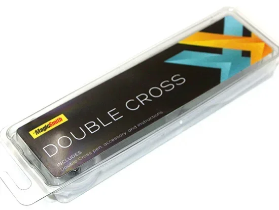 Double Cross (1 X Stamper + 1 Heart Stamper) Magic Trick Ink Vanishes Magia Magician Close Up Illusions Gimmick Mentalism Prop