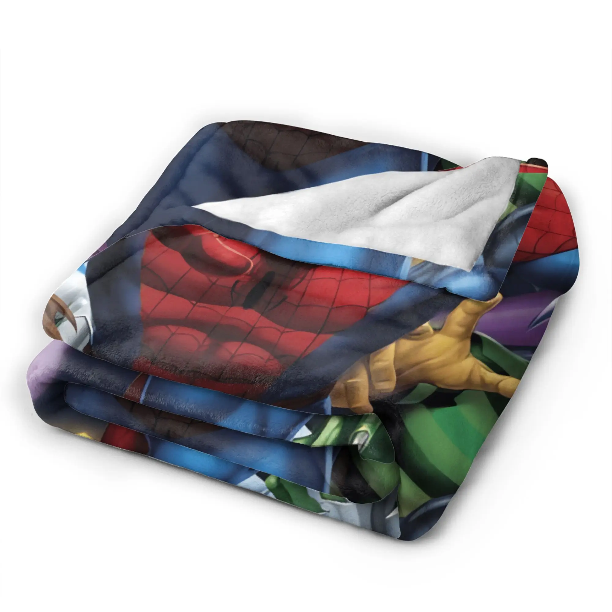 بطانية ناعمة دافئة للأطفال نزهة الرجل العنكبوت الفراش يلقي الفانيلا المفرش لغرفة المعيشة الشارع الاتجاه أريكة غطاء سرير