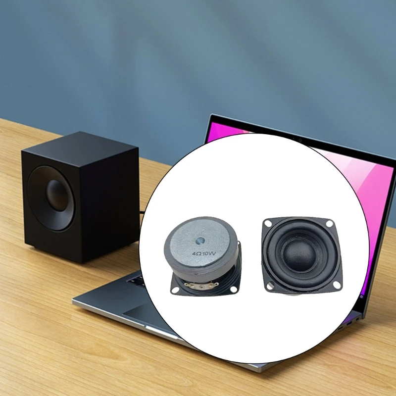 2 шт., 52 мм динамики, 2 дюйма, полная частота, 4 Ом, 10 Вт, громкоговоритель, сабвуфер, звук