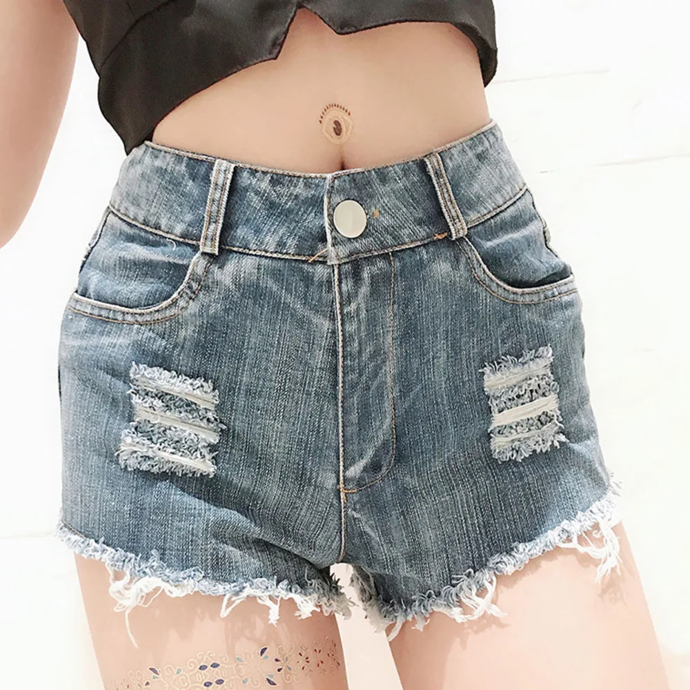 New In Women's Summer Denim Shorts Hip Cutout Sexy Hot Pants Nightclub  Streetwear High Waisted Short Jeans Hotpans