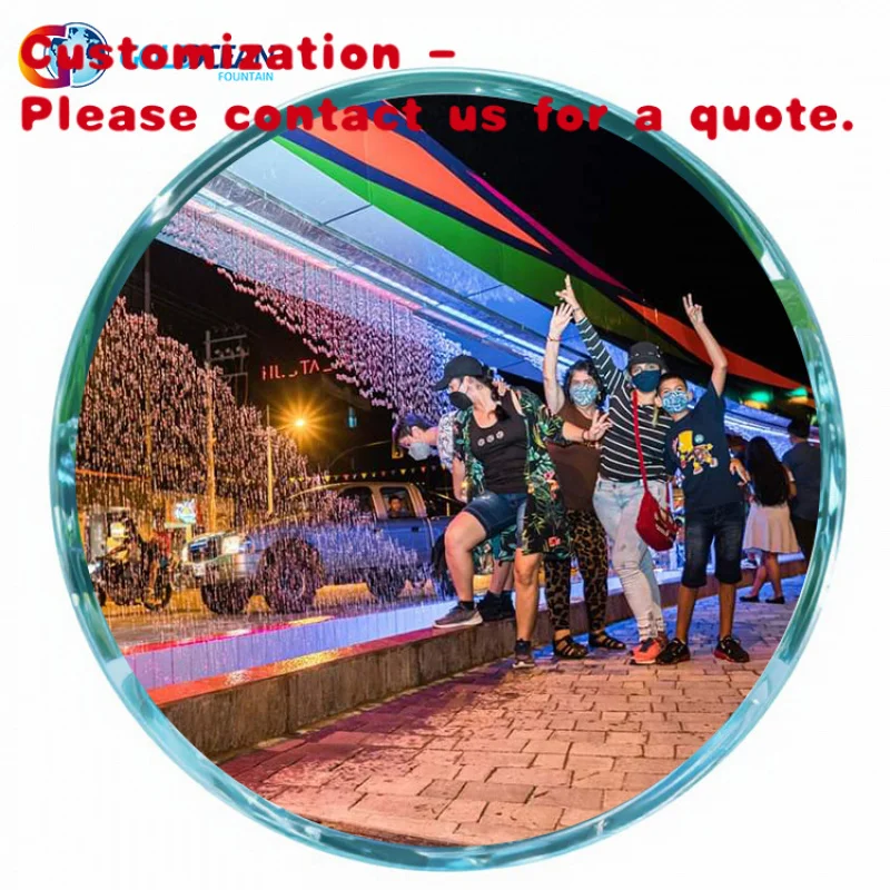 

Custom.Design Индивидуальный интерактивный цифровой занавес с водопадом для использования в помещении и на открытом воздухе