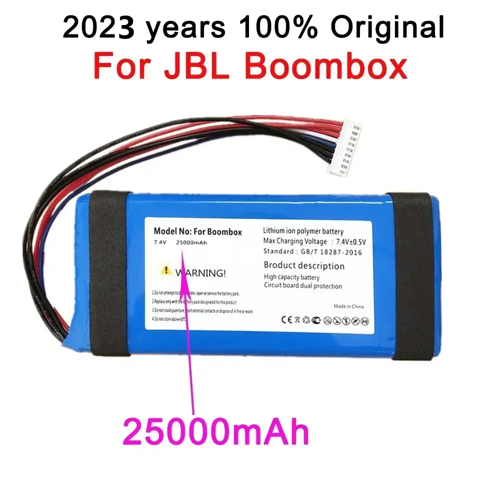 بطارية مكبر صوت أصلية بقدرة 25000 مللي أمبير في الساعة لجهاز JBL Boombox 1 GSP 0931134   01 بطاريات مكبر الصوت ذات الإصدار الخاص