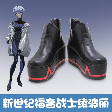 

EVA Ayanami Rei Обувь для косплея Сапоги Игра Аниме Хэллоуин Карнавальная обувь на заказ