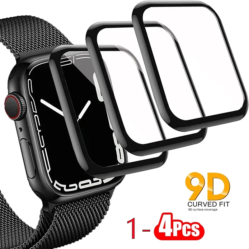 1-4Pcs Screen Protector For Apple Watch series 10 9 8 45mm 4