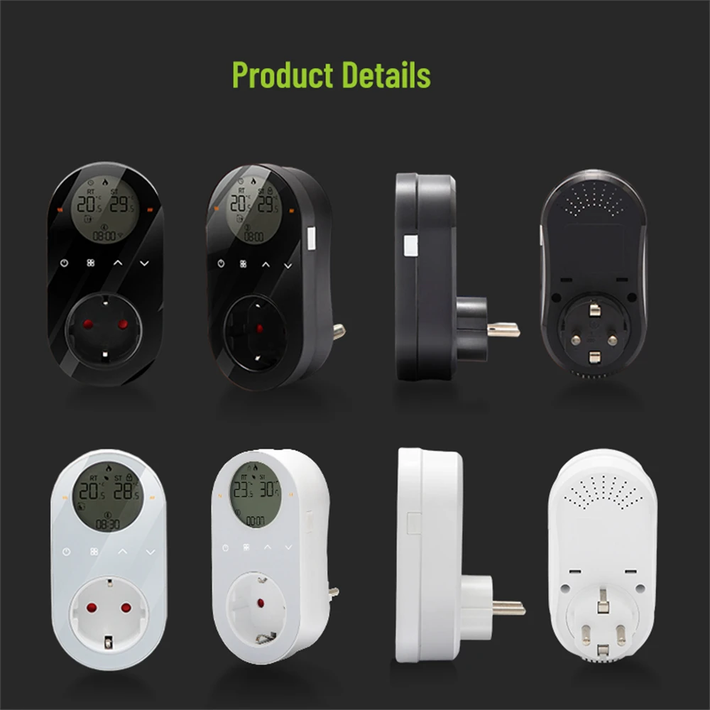 Xiaomi WiFi Digital Thermostat Outlet Plug Smartlife App Control Socket Temperature Controller With Touch Button Home Control