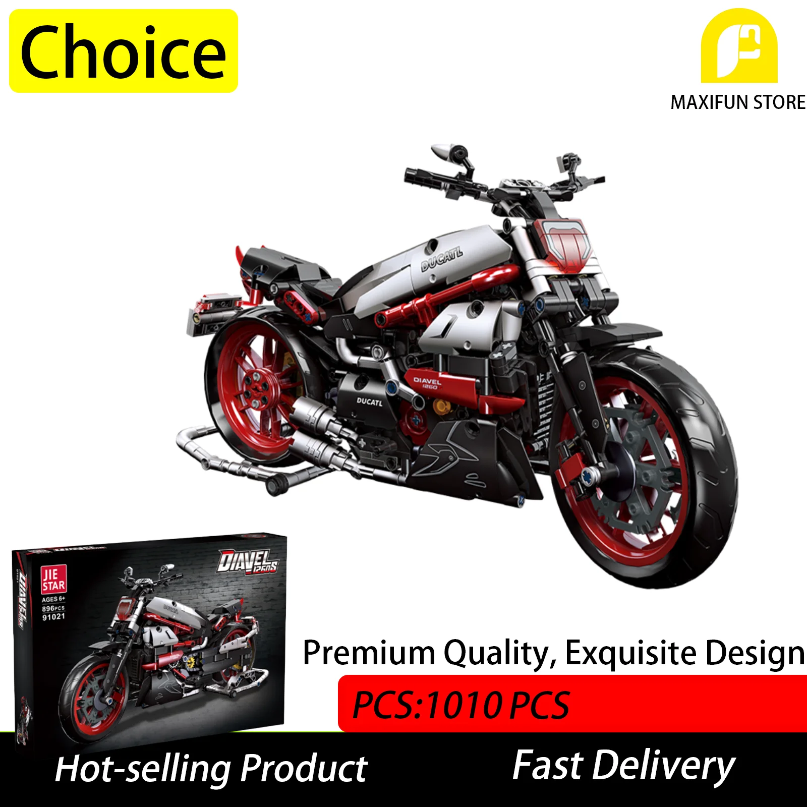 

896PCS Motorcycle Building Blocks Motorcycle Model for Home Decoration Gift for Boys Kids Toys Adult Birthday Gift
