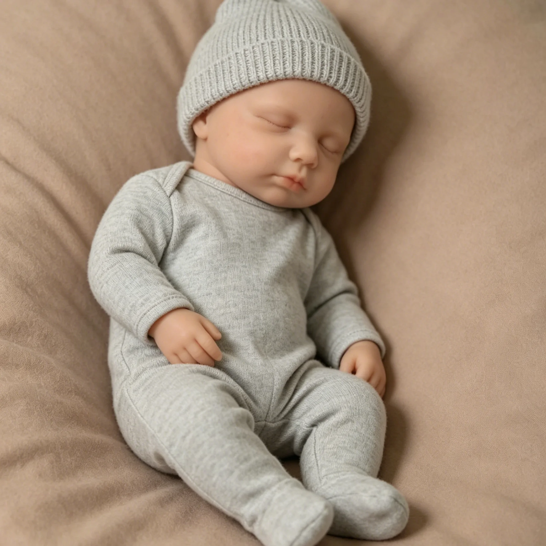 

19.92-inch Solid Silicone Reborn Doll 3kg Very Real And Healing Baby Boy Sleeping Style Best Christmas Gift for Children