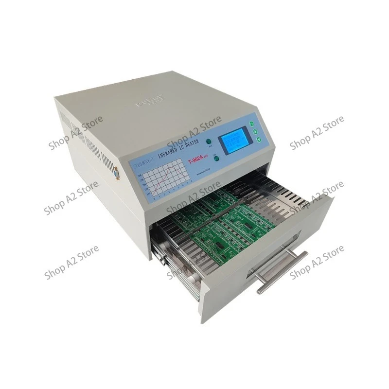 T-962 Reflux Furnace 962A + Small Infrared Reflux Welder 962C Circuit Board Multilayer Board SMT Patch 220v