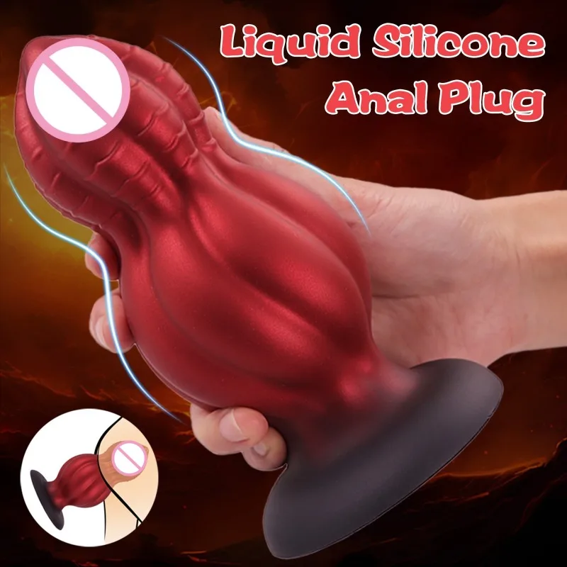 ベストセラーひょうたん型アナルプラグペニス-男女兼用アナル刺激オーガズムマッサージャー、smプレイに最適--アダルトグッズ