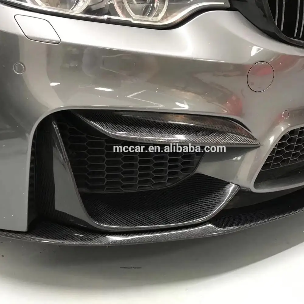 

For BMW M3 M4 F80F82 Front Bumper Separator Carbon Fiber Eyebrows