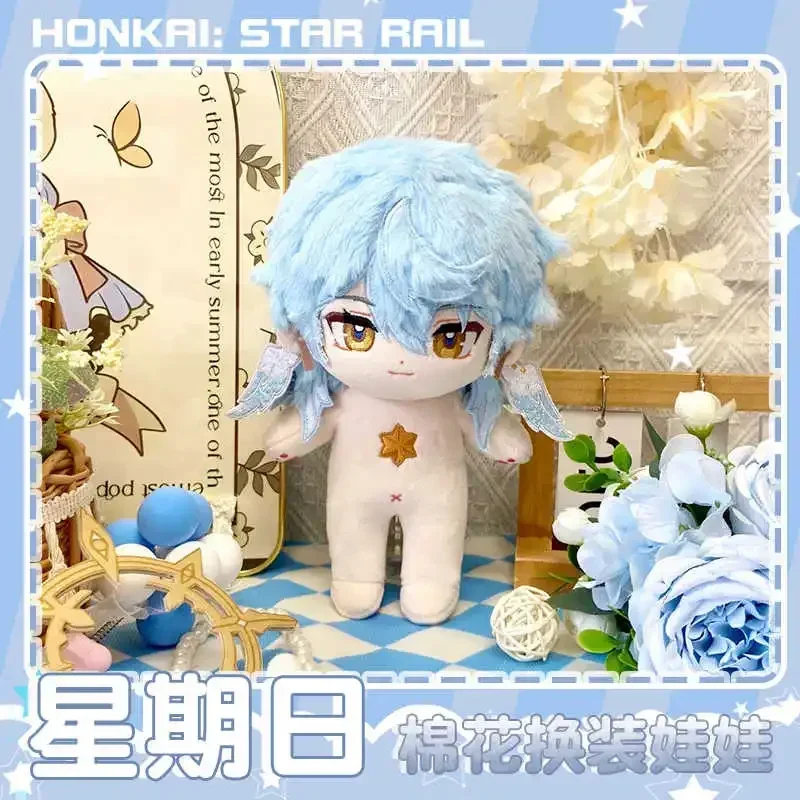 Juego de 20cm Honkai Star Rail Sunday muñeco de peluche juguete de peluche Plushie Anime dibujos animados figura Adorable juguetes marioneta Prop con ropa