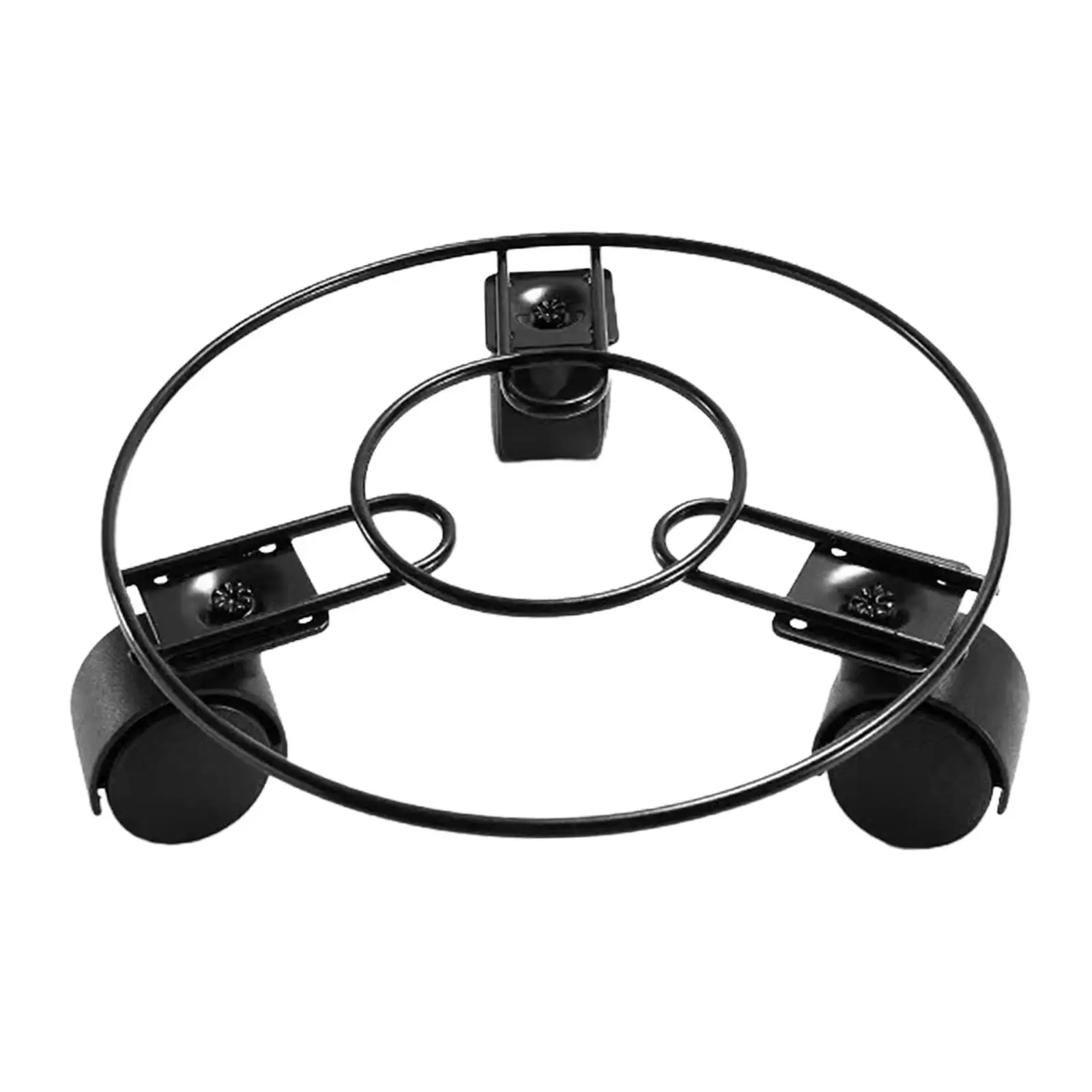 Plant Saucer Rolling Plant Stand with 3 Wheels Multifunctional Pallet Trolley Metal Iron for Backyard or Balcony