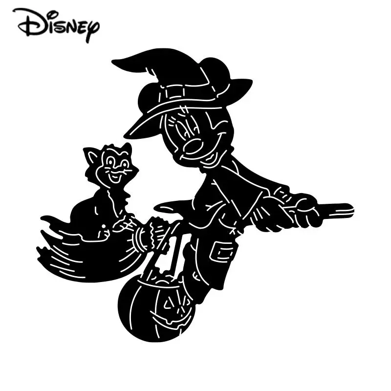 Matrices de découpe en métal pour Halloween, sorcière Minnie Mouse, pochoirs de dessin animé Disney pour bricolage, décor de Scrapbooking, modèle de matrices artisanales en gaufrage