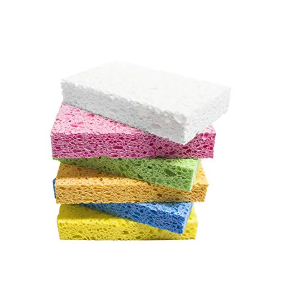 Cellulose SpongesHeavy Duty Scrub Kitchen Sponge Clean Tough Messes Without Scratching Sponges Kitchen Pop Up Eco Sponges DIY 6
