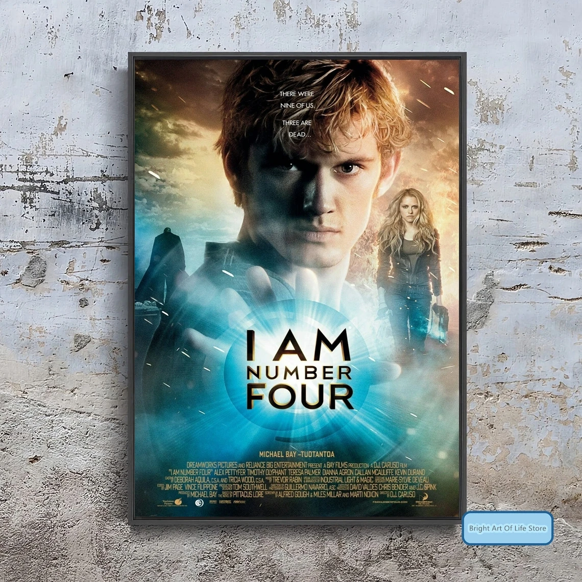 

Классический кинопостер I Am Number Four (2011), Обложка, художественная фотопечать, декор для квартиры, настенная живопись (без рамки)